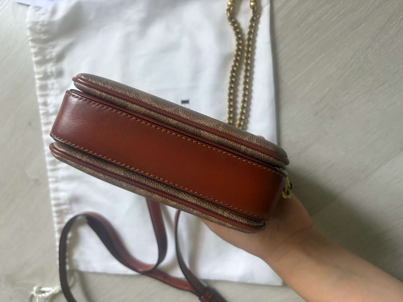 Bolsa de ombro coach Cassie 17 Signature – photo 3